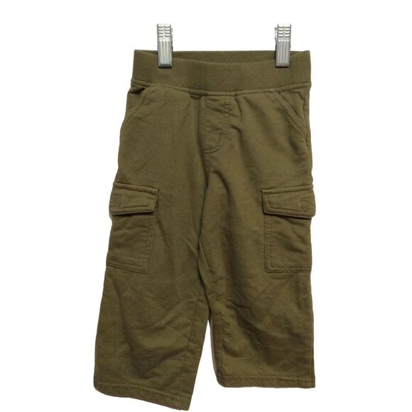 Max And Muni Boy Knit Pants 4 Pockets Size 24 Months Olive Green Cotton sku9 - Picture 1 of 5